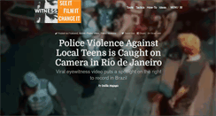 Desktop Screenshot of blog.witness.org